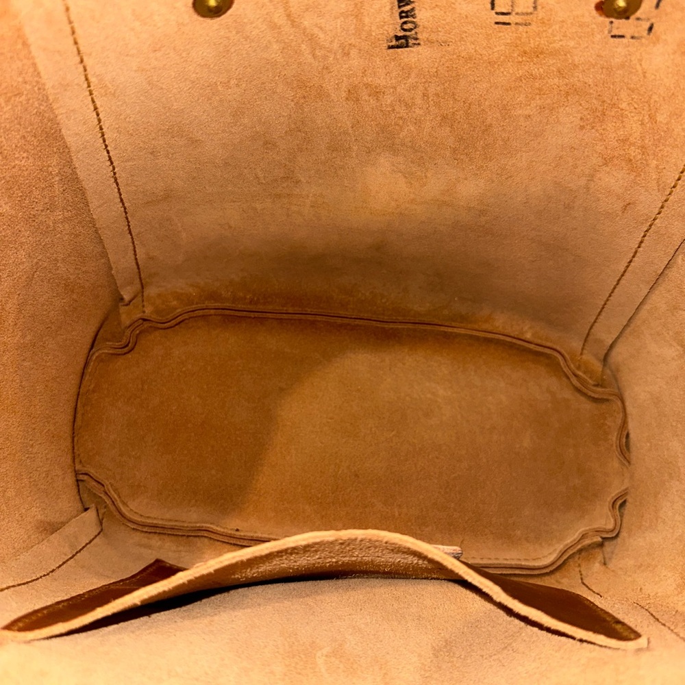 🐑🐑 Lamb Leather Goods English Tan Derby large Shopper 🐑🐑 - Picture 9 of 9